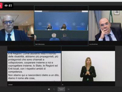 VI Conferenza nazionale sulla disabilità: interviene il Presidente Toma - 13.12.2021